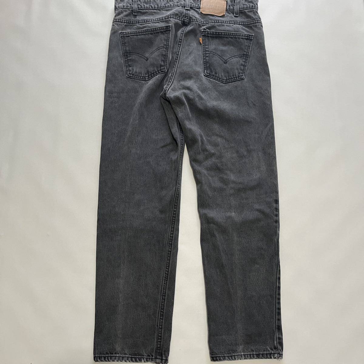 【W38 L30】90s LEVI'S 505 サルファ ブラック デニムパンツ USA 製 リーバイス ヴィンテージ 501 USA 80s 70s 60s ヒゲ 先染