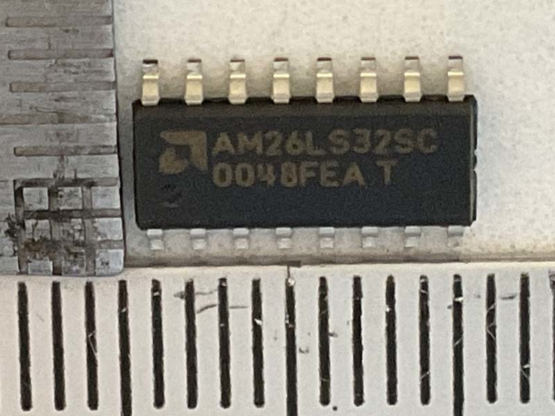 面実装 クワッド差動ラインレシーバ AM26LS32SC (出品番号617) Advanced Micro Devices(AMD) _画像1