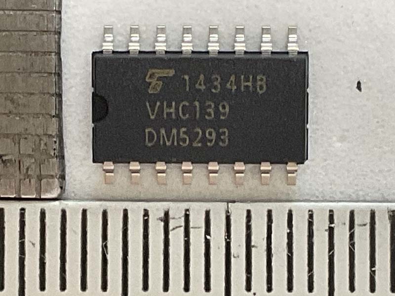  surface implementation 2 circuit 2 to 4 Line Decorder TC74VHC139F ( exhibit number 665) Toshiba (TOSHIBA)