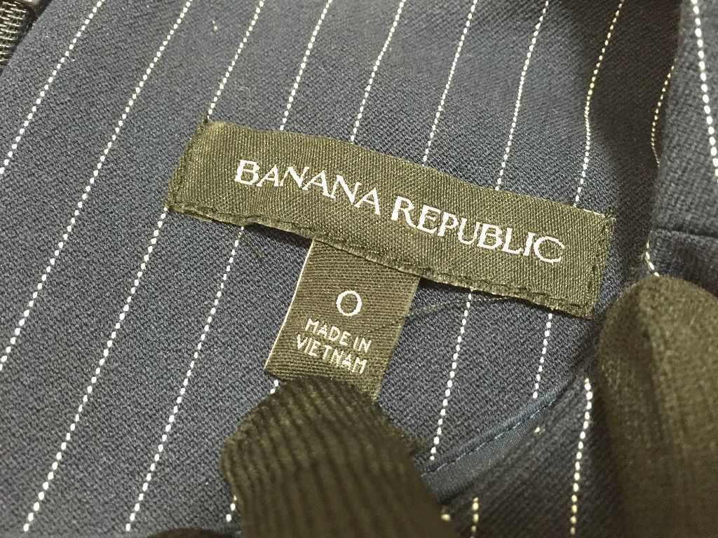 BANANA REPUBLIC ワンピース ストライプ ネイビー レディース スカート バナナリパブリック 紺 *1_画像8