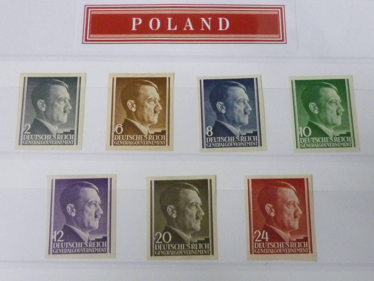 23　A　№40　ポーランド切手　1941-44年　SC#N76-96の内　計15種　未使用OH・VF　※説明欄必読_画像2