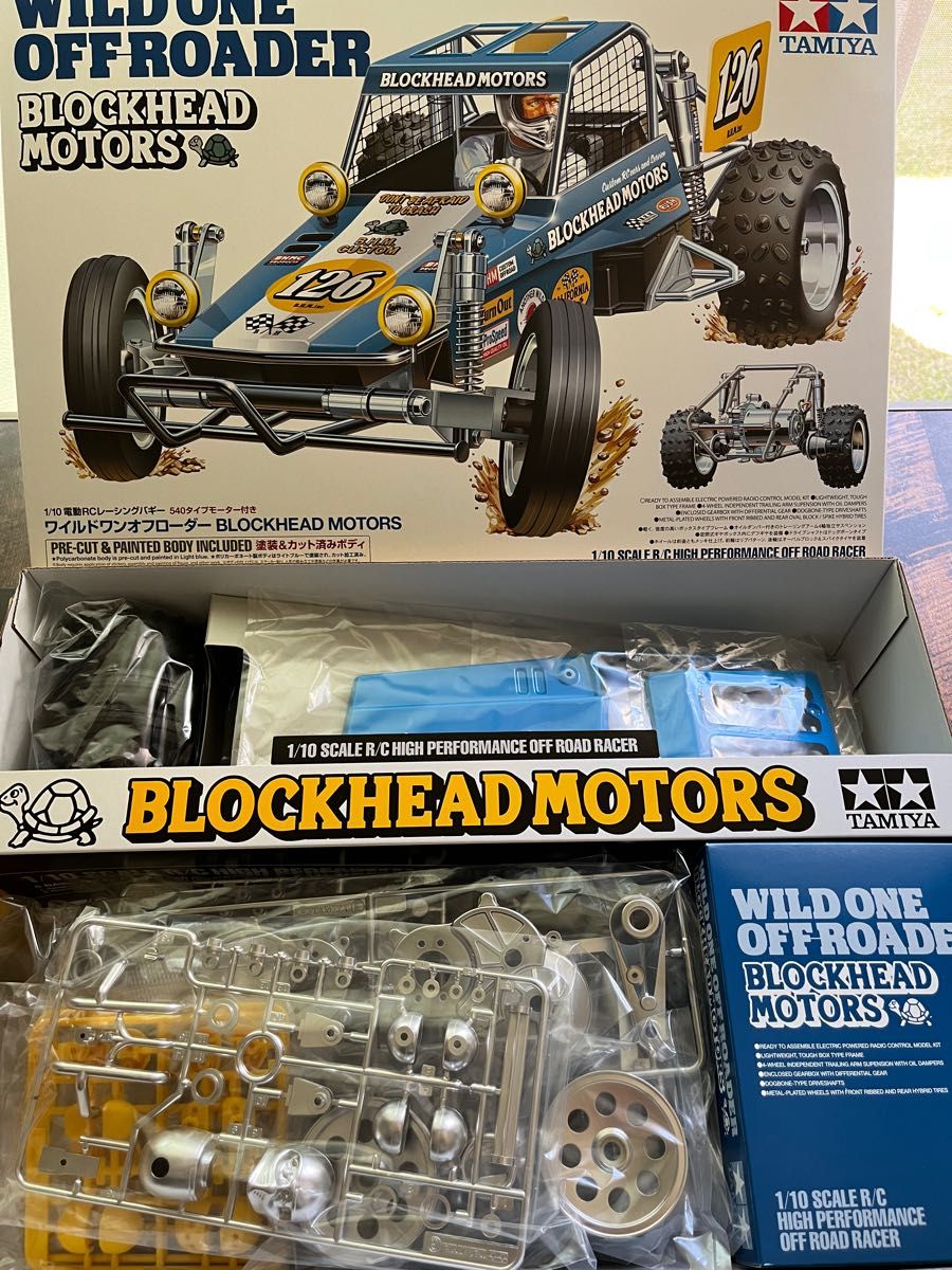 【新品未組立】タミヤ ラジコン ワイルドワンオフローダー BLOCKHEAD MOTORS 58695