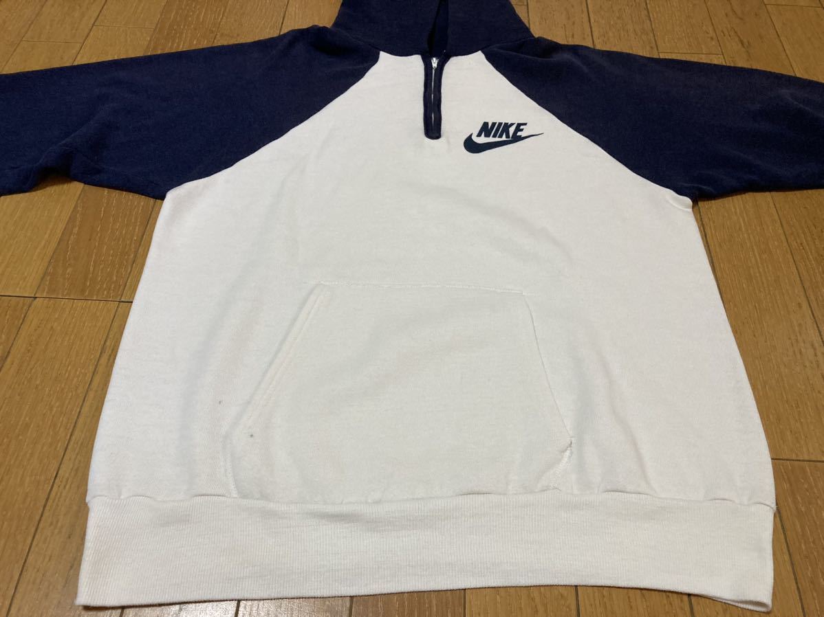 70s USA製 NIKE ハーフジップ パーカー L ナイキ スウェット 2 70s USA製 NIKE ハーフジップ パーカー L ナイキ スウェット 2