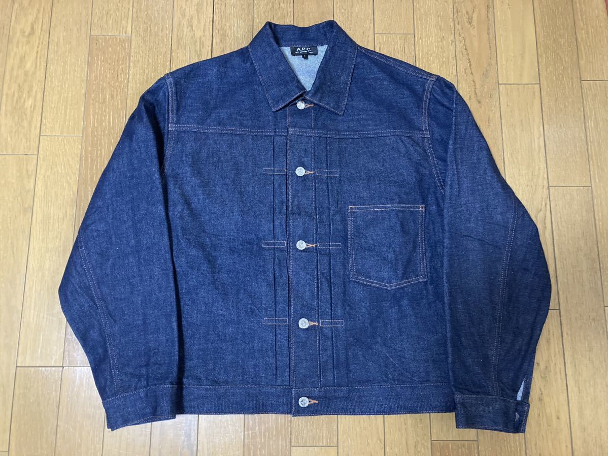 A P C デニムジャケット L APC アーペーセー インディゴ ブルー 美品
