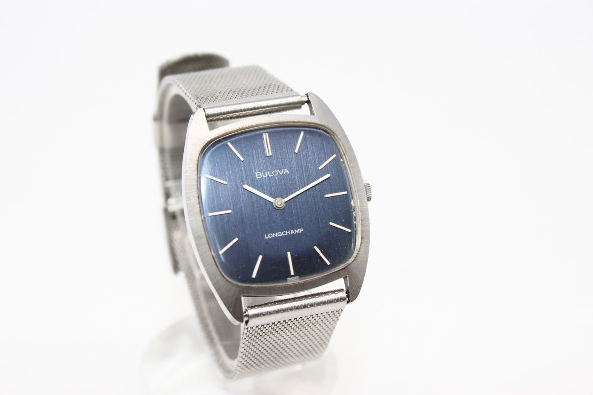 BULOVA LONGCHAMP メンズ腕時計 アンティーク 手巻き スイス製 稼働中