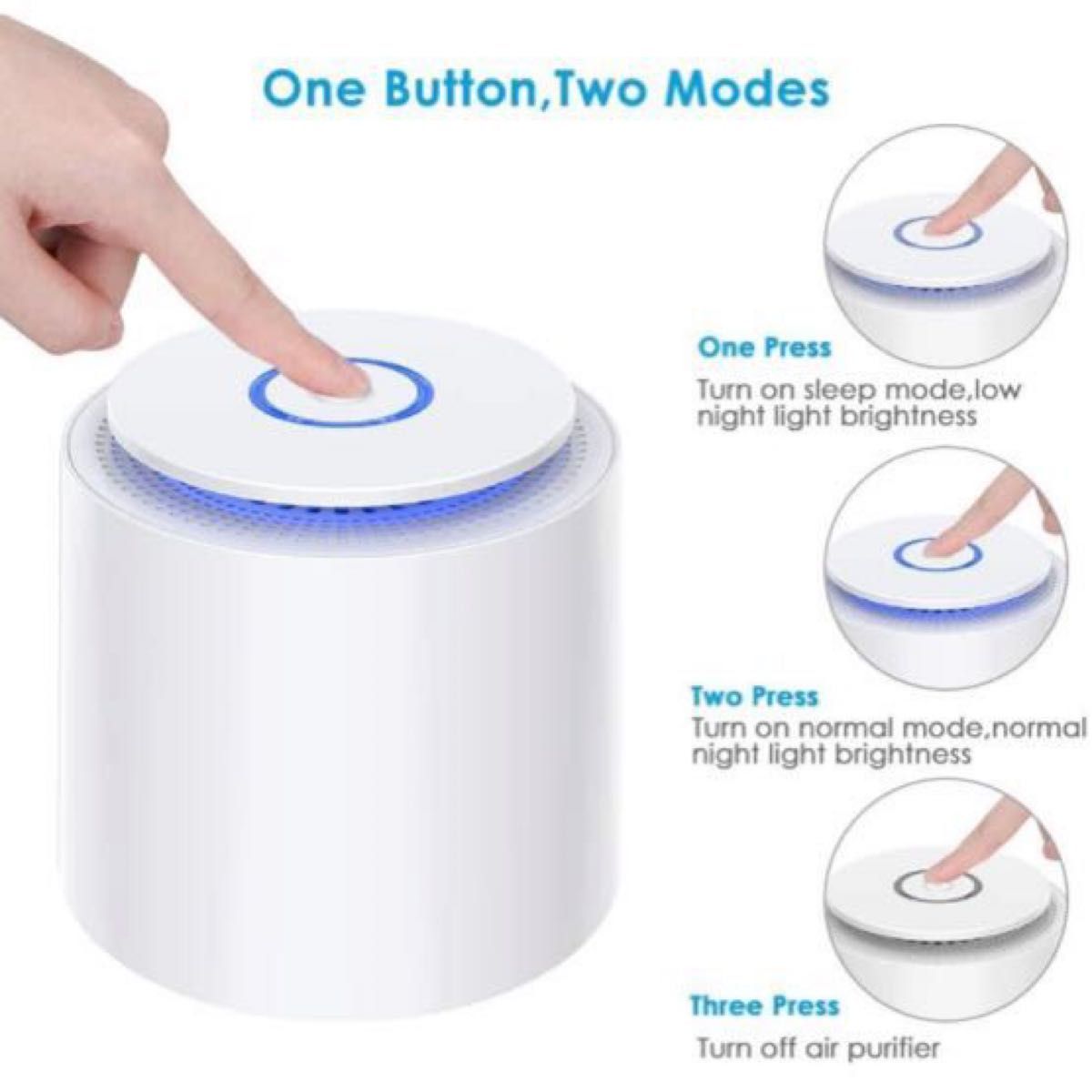 USB給電式 空気清浄機 小型 卓上 強力 コンパクト 空气化器 フィルター トイレ臭 プレゼント最新人気モデル即日発送