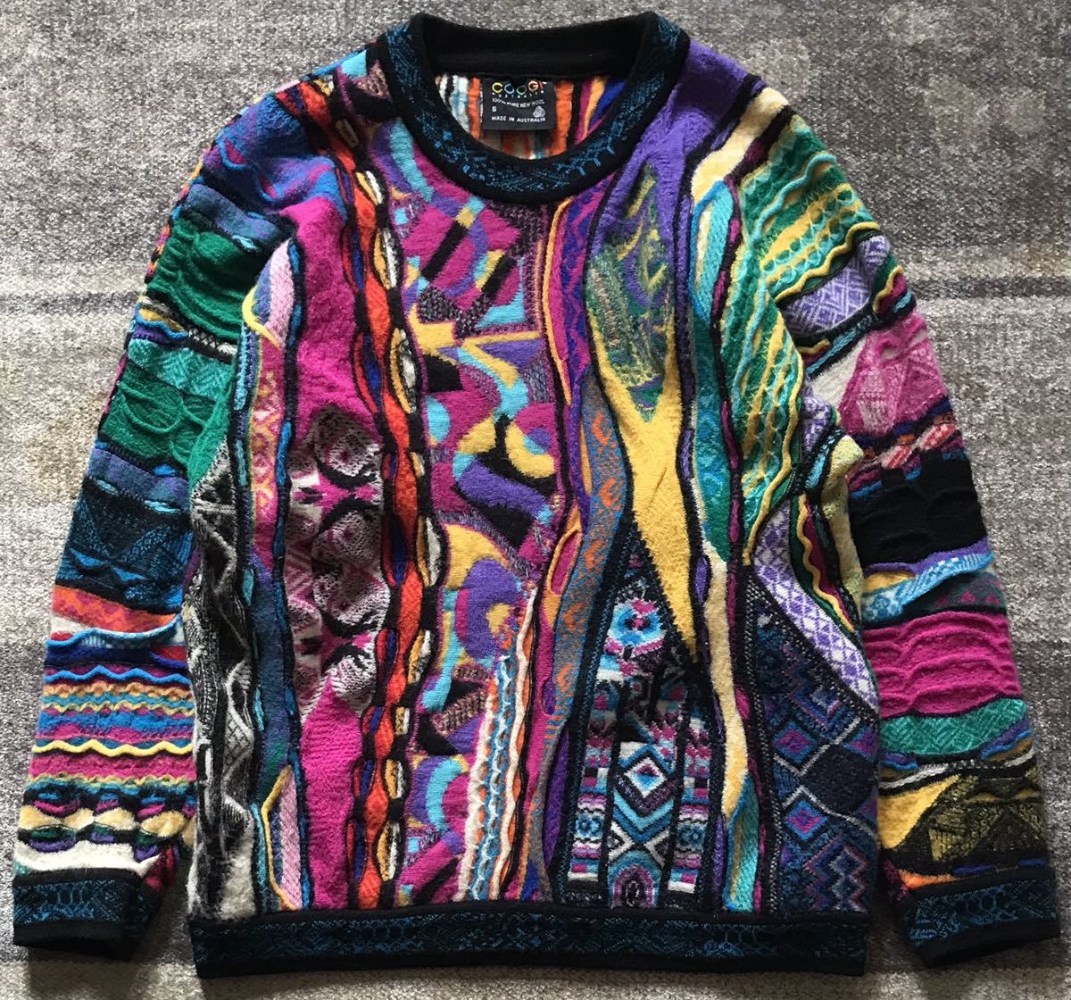 国内配送】 AUSTRALIA COOGI ☆ vintage 90's 芸術 圧巻のデザイン