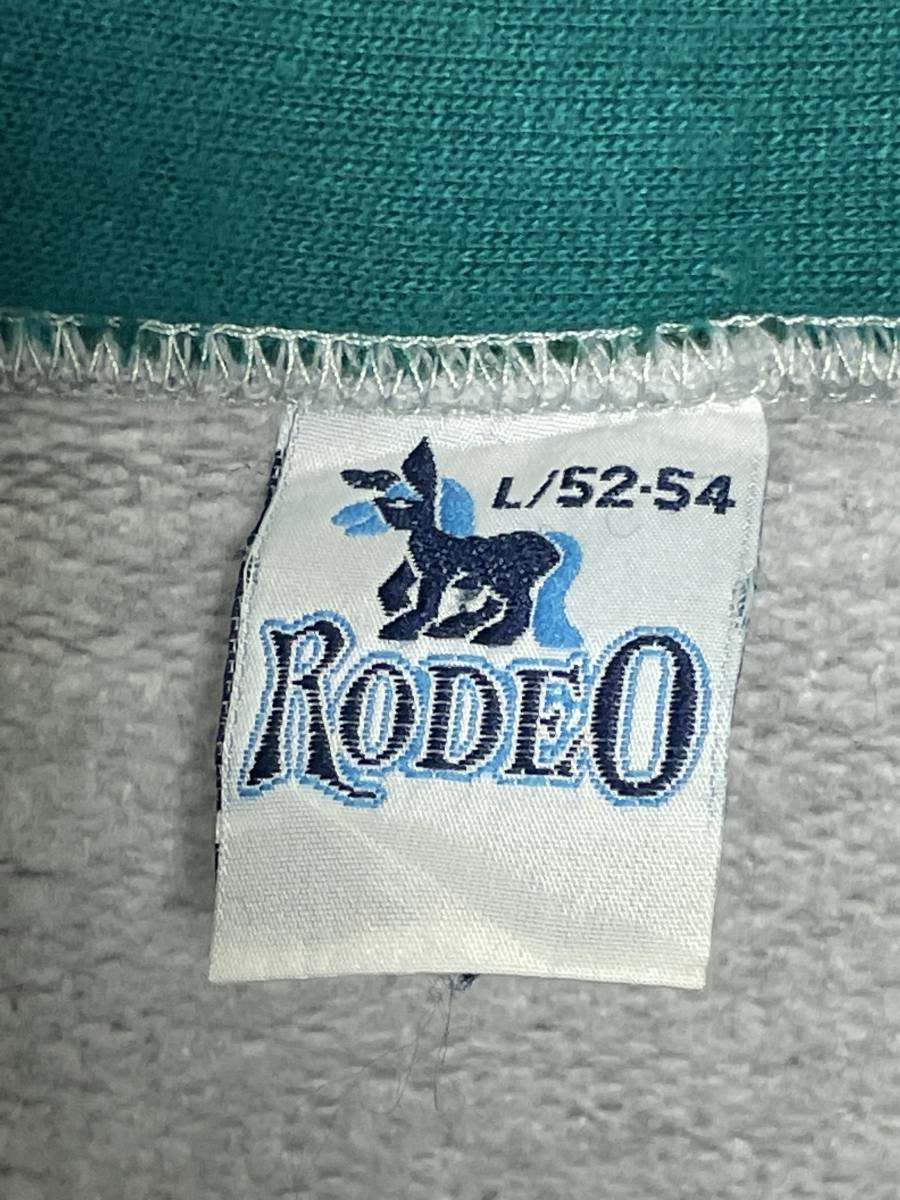 RODEO ハーフジップスウェット　baseball刺繍　輸入古着　可愛い　ヘザーグレー　L オーバーサイズ　ユニセックス_画像5
