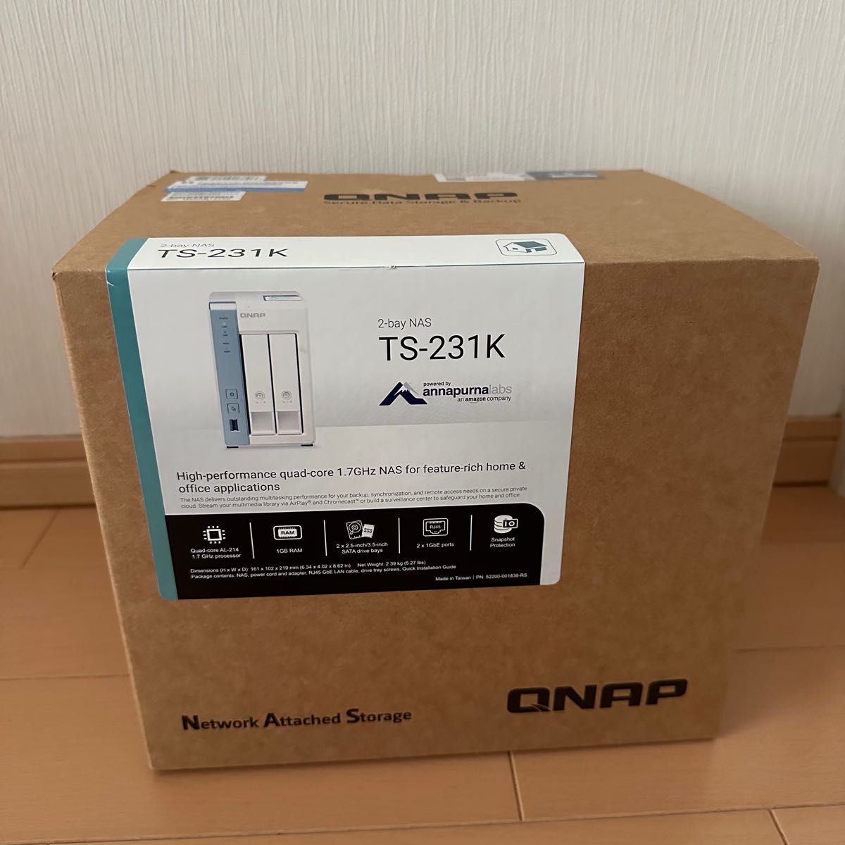 QNAP TS-231K 単体モデル メモリ 1GB HDD-LESS NAS｜PayPayフリマ