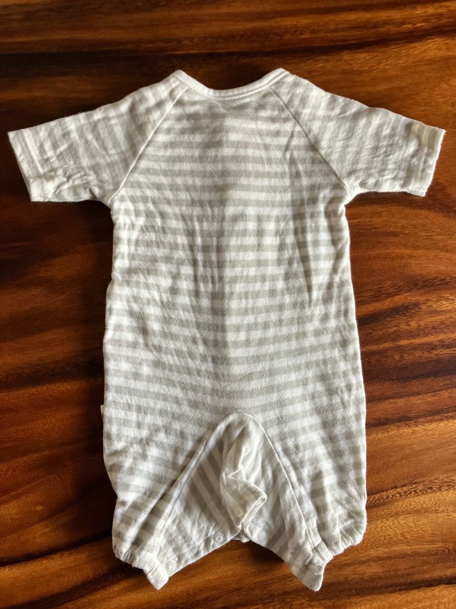最終値下げ！日本製 七分袖 ツーウェイオール ベビーロンパース カバーオール 50-60cm 綿100％ 新生児