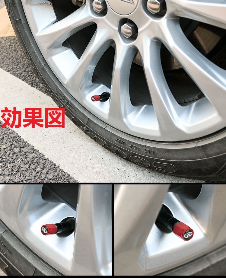 ポルシェ PORSCHE 車のタイヤバルブキャップカバー エアバルブキャップ 六角形 ホイール 自動車 4個セット●425番 ブルー_画像6