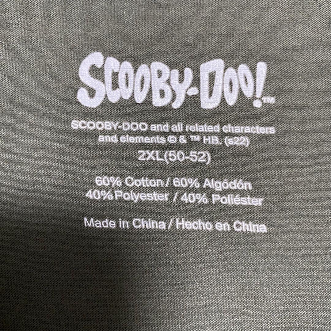 【希少デザイン】SCOOBY DOO！ スクービードゥー　Tシャツ 2XLサイズ　キャラクター　一点物　レア　半袖　アニメ　映画　海外　輸入