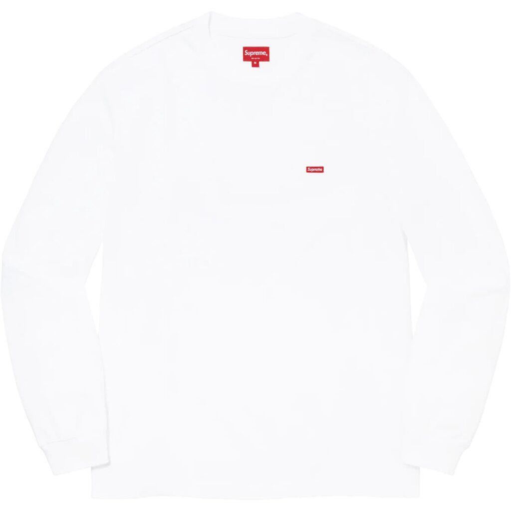 送料無料 XL 白 Supreme Small Box Logo L/S Tee White 23SS