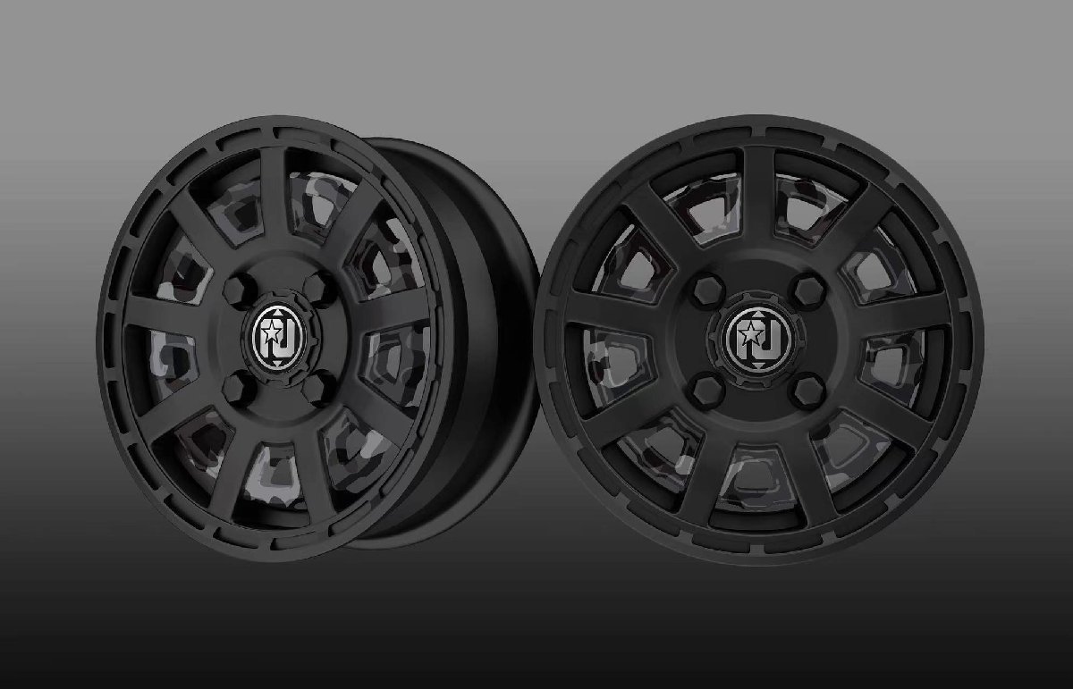 今だけ特典付き 4本セット RIVAI OFFROAD Plastic Bomb 13x4.00B 4/100 +43 ブラックカモフラ MUDSTAR RADIAL M/T 155/65R13 軽バン_画像3