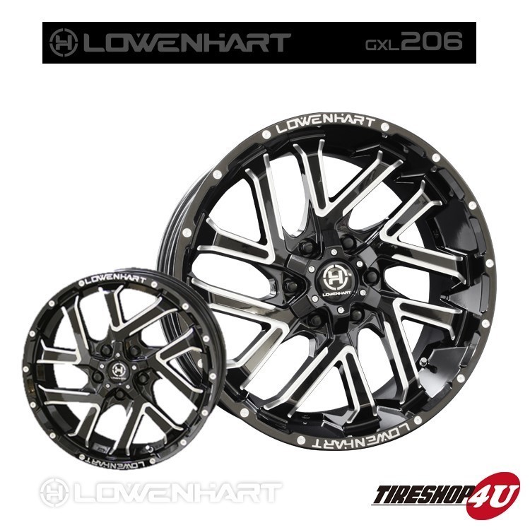 4本セット LOWENHART GXL206 レーベンハート 17x7.0J 5/114.3 7J +35 トーヨー オープンカントリー R/T RT 225/60R17 デリカD5 DELICA_画像4