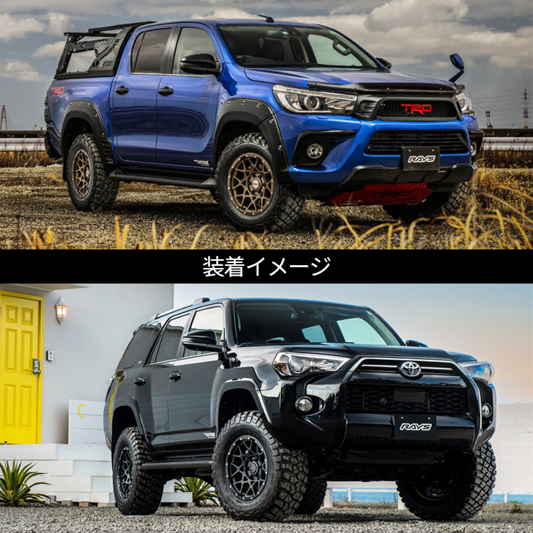 4本セット RAYS DAYTONA M8 16x7.0J 5/114.3 +37 7J N2 マットブラック BFGoodrich All-Terrain T/A KO2 225/70R16 デリカD5 ハリアー RAV4_画像4