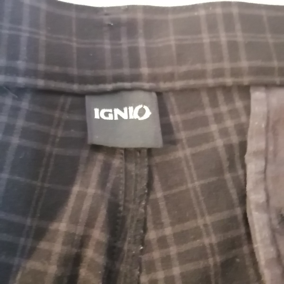 IGNIO イグニオチェックパンツ古着良い品ウエスト-約96cmレングス-約90cm股下- 約77cm_画像2