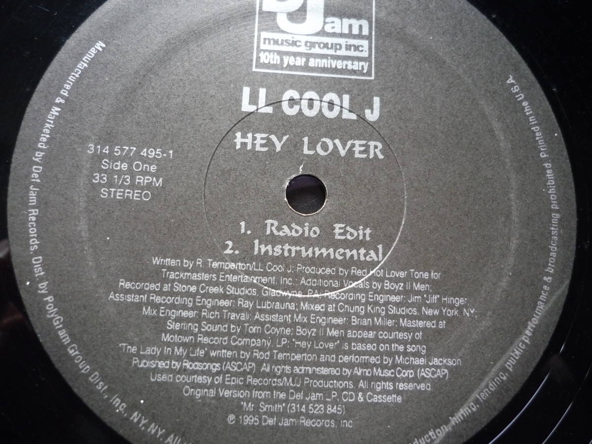 12インチ5枚　　LL COOL J / HEY LOVER / AIN'T NOBODY / PHENOMENON / 4,3,2,1 / RASTA IMPOSTER _画像2