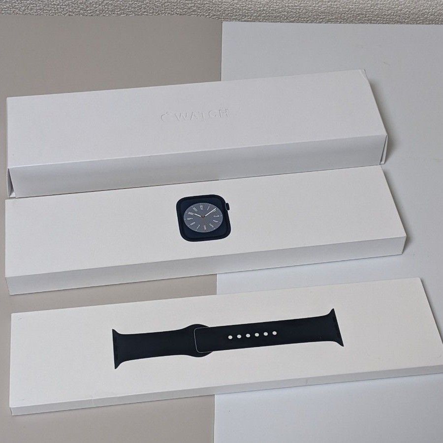 セルラー Apple Watch Series 8 GPS + Cellular ミッドナイト スポーツ