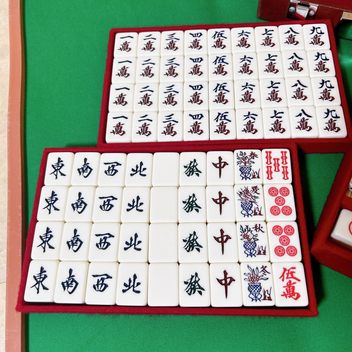昭和時代の麻雀牌　丸一　ジャンボ牌　希少品　No.086