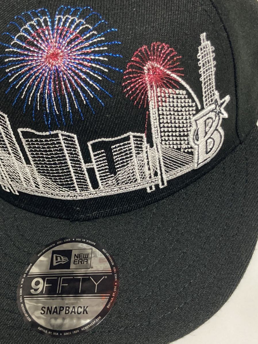 即売切 横浜市 YOKOHAMA CITY FIREWORKS花火 ランドマーク タワー 横浜DeNAベイスターズ NEW ERAニューエラ9FIFTY キャップ帽子フリーサイズ｜PayPayフリマ