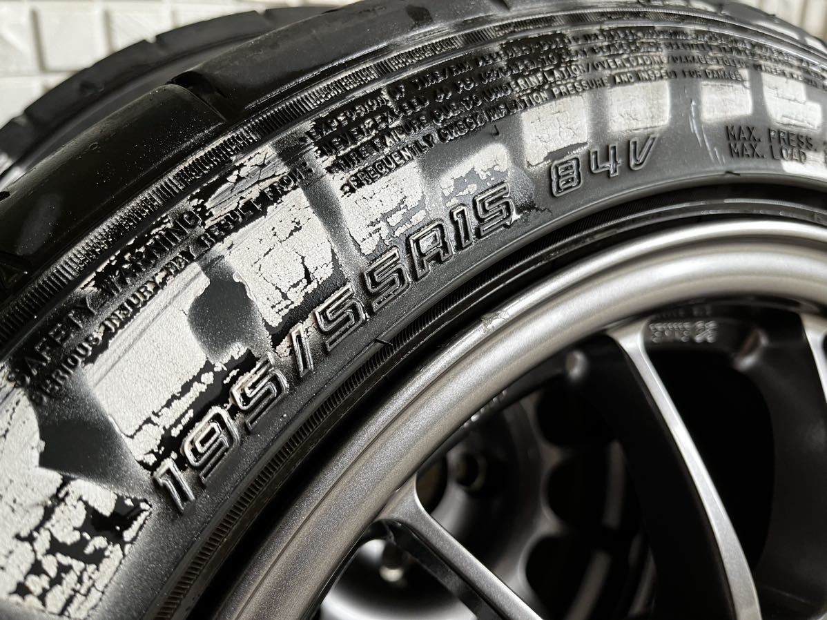 ENKEI エンケイ RC-T5 15インチ 7J +40 PCD100 4穴 195/55r15タイヤ