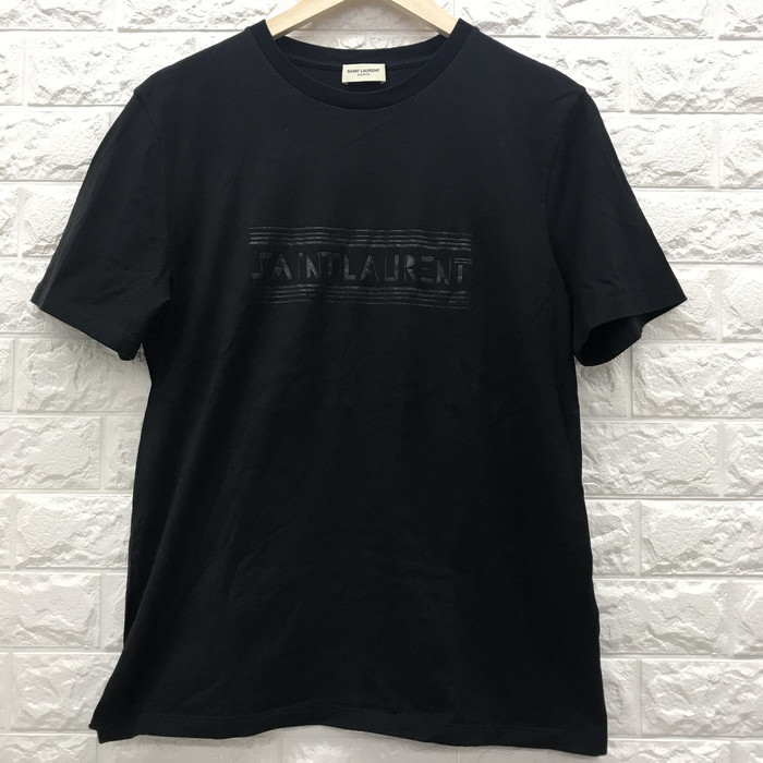SAINT LAURENT ロゴ Tシャツ ブラック サイズS 175/92A [jgg]