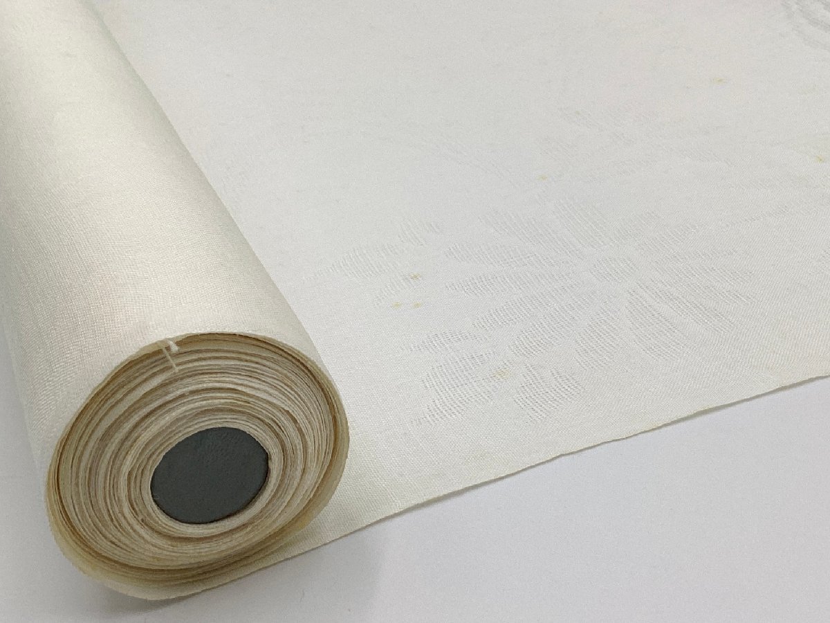 未使用品 麻 長襦袢 未仕立て品 夏物 23053 滋賀県 襦袢地 紋紗 反物