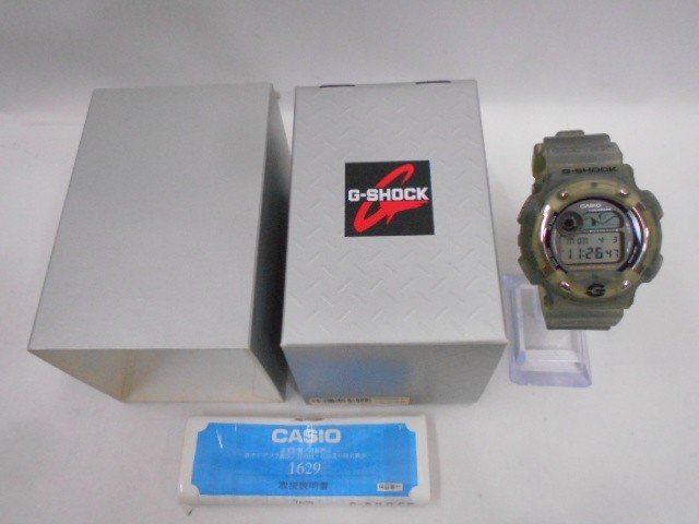 79 送60サ 0409%D02 G-SHOCK Gショック DW-8600MS-8T FISHERMAN フィッシャーマン 動作OK 中古品_画像1