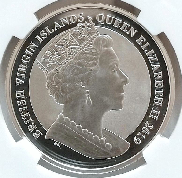 FDI 2019年 イギリス領 ヴァージン諸島 ウナとライオン 1ドル 1オンス