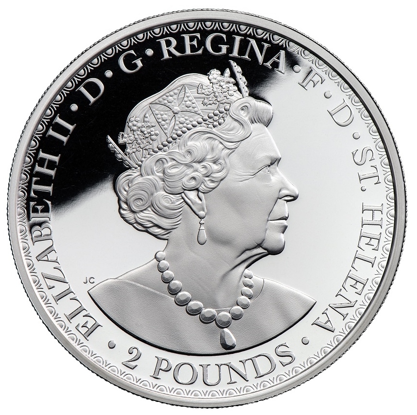2021年 セントヘレナ ウナとライオン 5ポンド 5オンス 5oz プルーフ