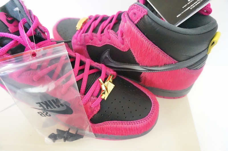 新品 国内品 Run The Jewels × Nike SB Dunk High Active Pink and Black US9/27cm ラン ザ ジュエルズ × ナイキ SB ダンク ハイ_画像4