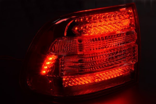 □安心の台湾製 LED クリスタル テールライト テールランプ レッド