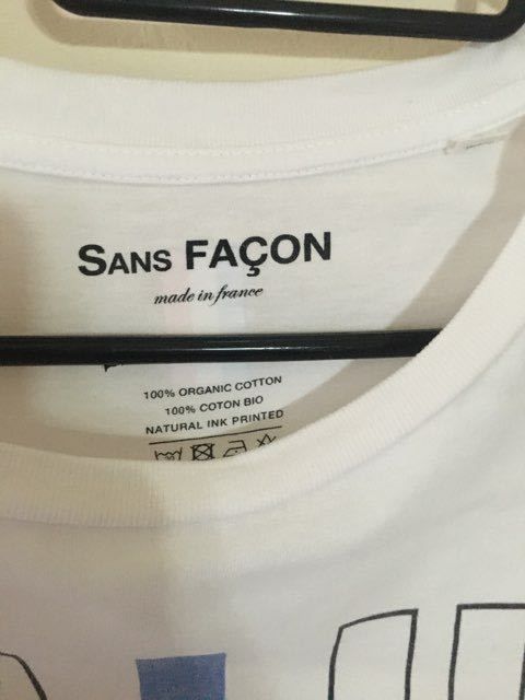 フランス製　SANS FACON ソンファソン　半袖Tシャツ　L_画像5