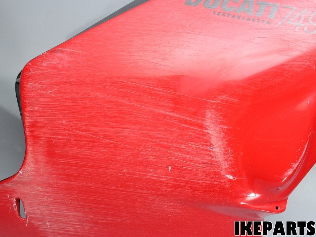 ドゥカティ DUCATI スーパーバイク 749R 純正 カーボン サイドカウル アンダーカウル 右側のみ 「割れ有」 A070K0138_画像2