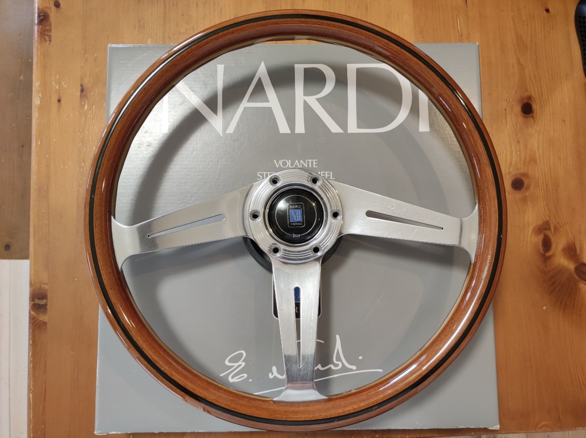美品 ナルディ NARDI クラシック ウッド サイドスポーク ステアリング