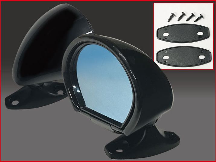 * nationwide free shipping [ all-purpose /1 set 2 piece insertion ] Classic type blue lens mirror [ black ] Roadster NA6CE etc. 