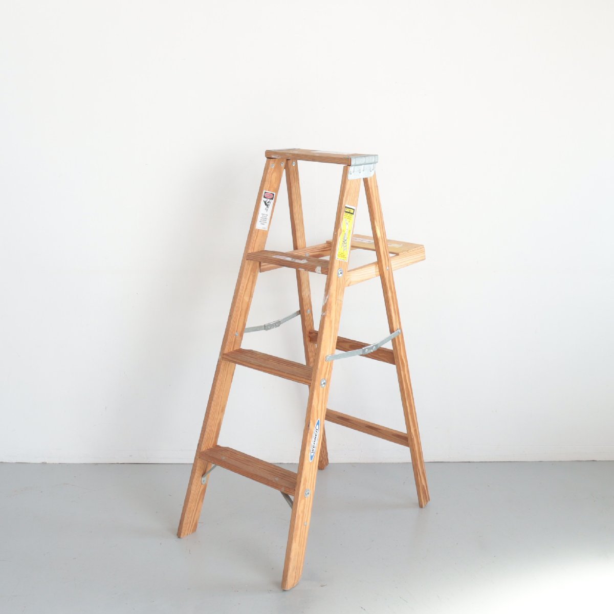 WERNER社製 アメリカ ヴィンテージ 4段 脚立 / 木製ラダー stepladder