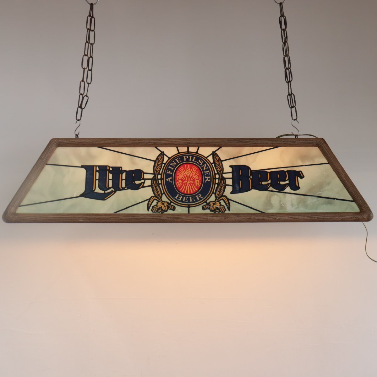 ヴィンテージ Miller Lite Beer プールバーランプアメリカ 酒場