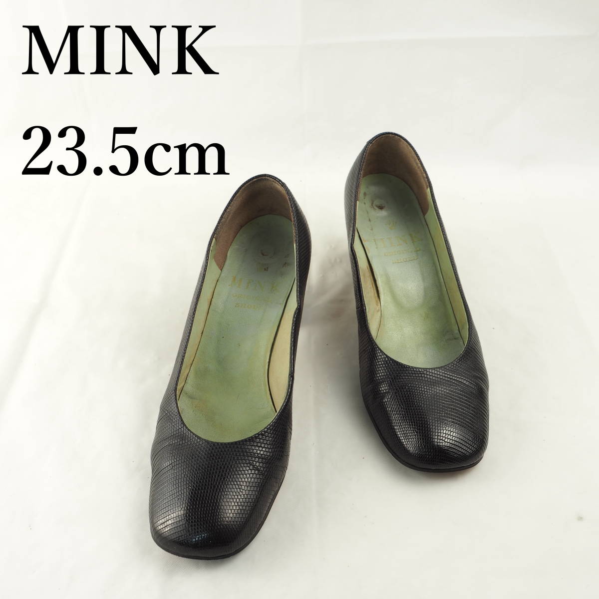 LK7676*MINK*ミンク*レディースパンプス*23.5cm*黒の画像1