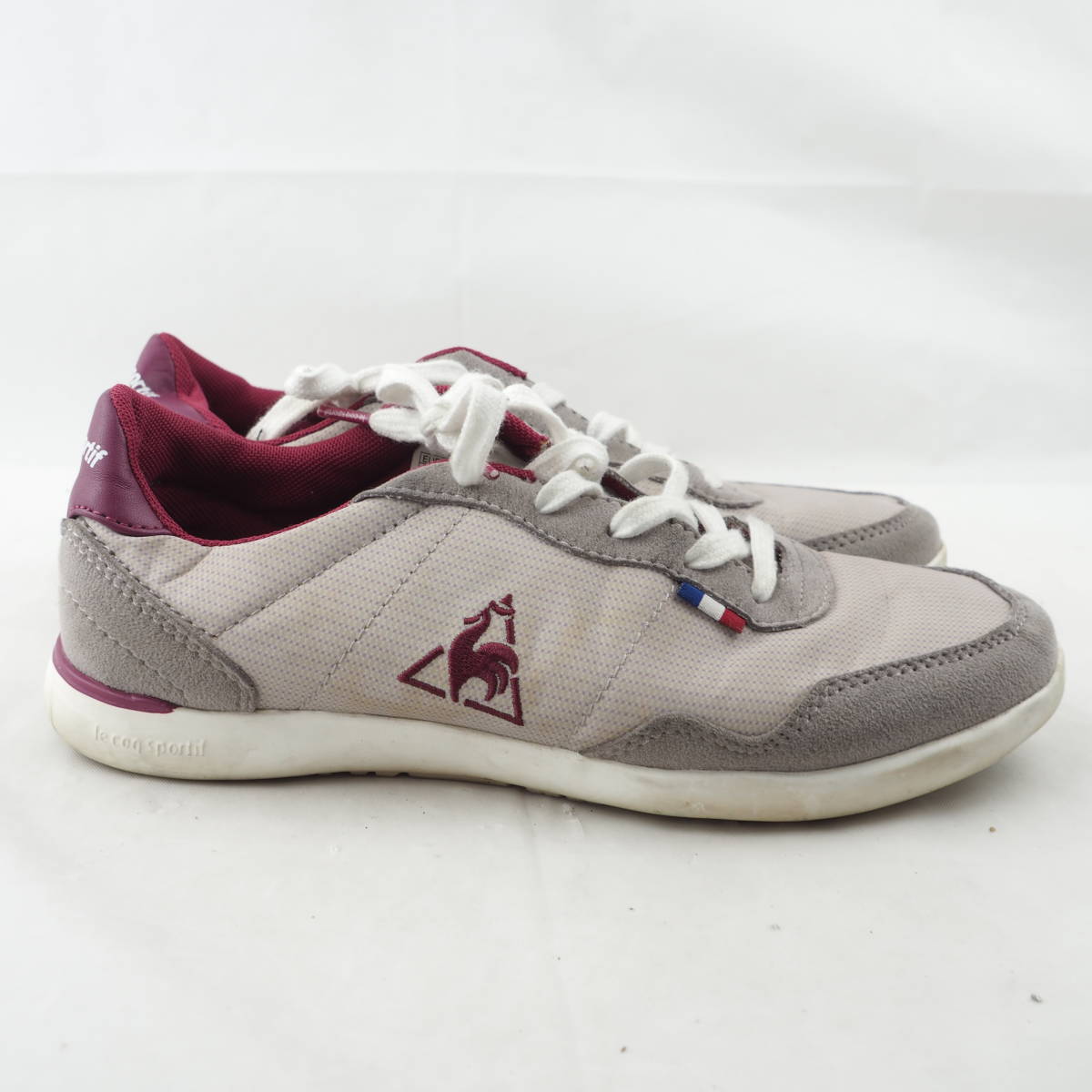 LK7875*le coq sportif*ルコックスポルティフ*レディーススニーカー*37-22.5cm*グレーの画像5