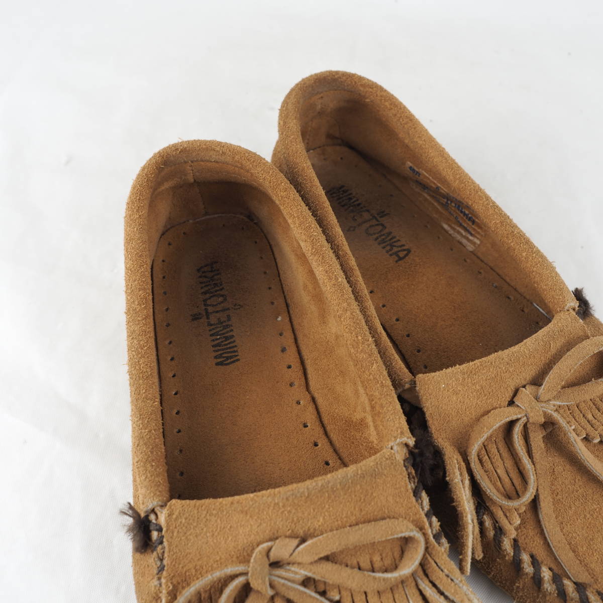 LK8246*MINNETONKA*ミネトンカ*レディースモカシンシューズ*6-23cm*キャメル_画像6