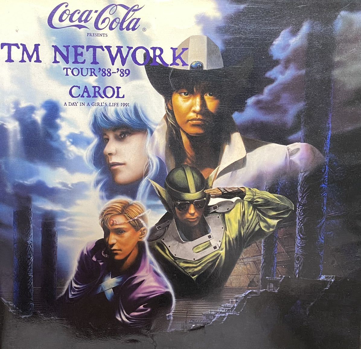 * treasure * valuable *TMN/ Utsunomiya Takashi, Kine Naoto, Komuro Tetsuya * pamphlet [TM NETWORK TOUR\'88-89 CAROL]* prompt decision *