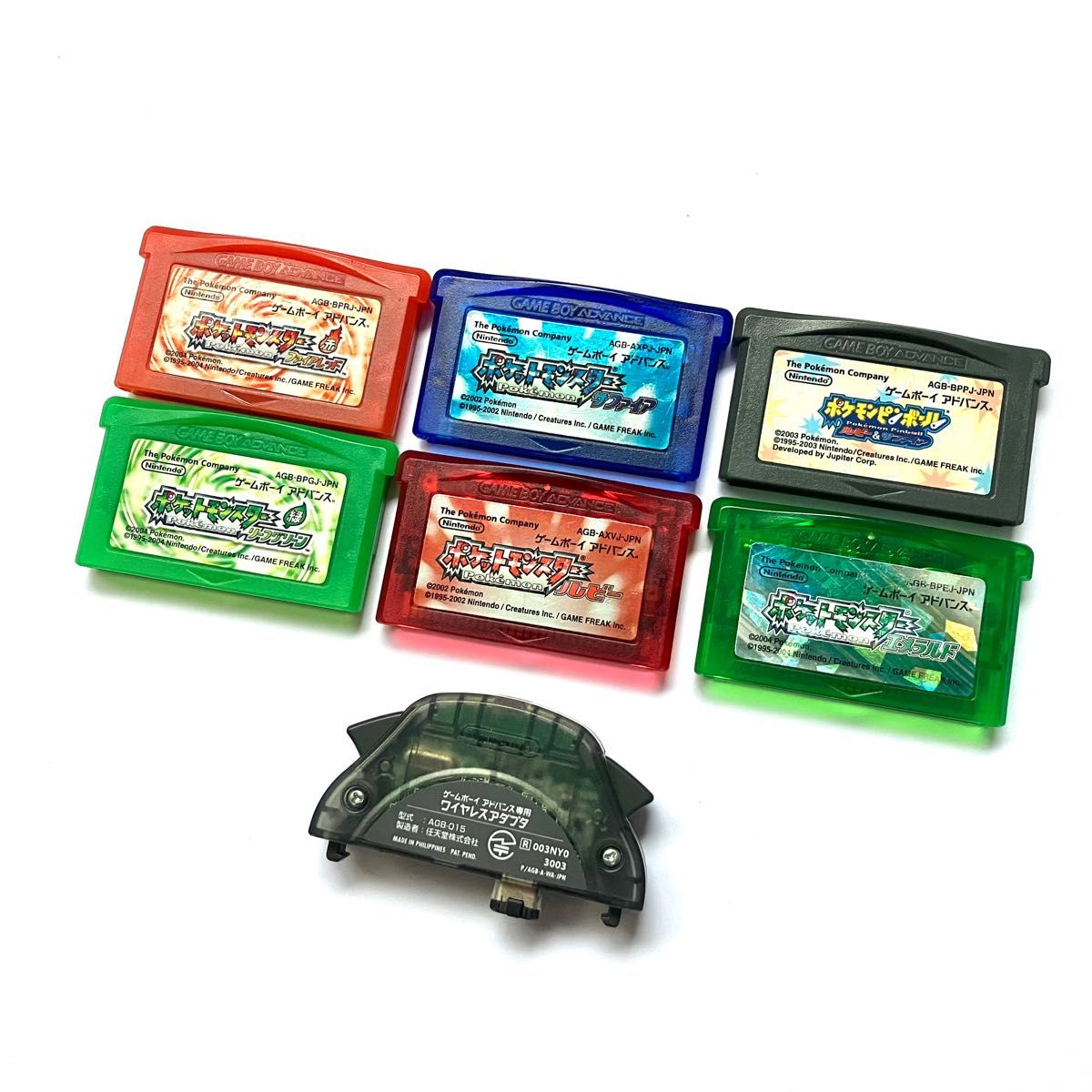 GBA ポケモン　エメラルド　ルビー　サファイア　レッド　グリーン　ピンボール　まとめ売り