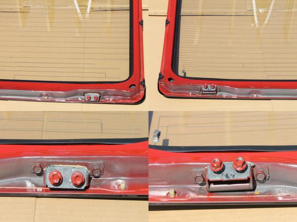 フェアレディZ Z31 バックドア リアゲート ガラス ウィンドウ 赤 中古 美品 2シーター 純正スポイラー付き車用_画像9