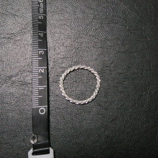 リング 指輪 シルバー 伸縮性 シンプル フリーサイズ キラキラ 綺麗 レディース 韓国 シャイニング #C1808-2_画像8
