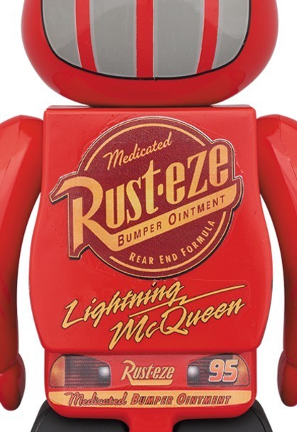 新品未開封 MEDICOMTOY BE@RBRICK 1000％ LIGHTNING Mc QUEEN メディコムトイ ベアブリック ライトニングマックイーン CARS カーズ DISNEY_画像2