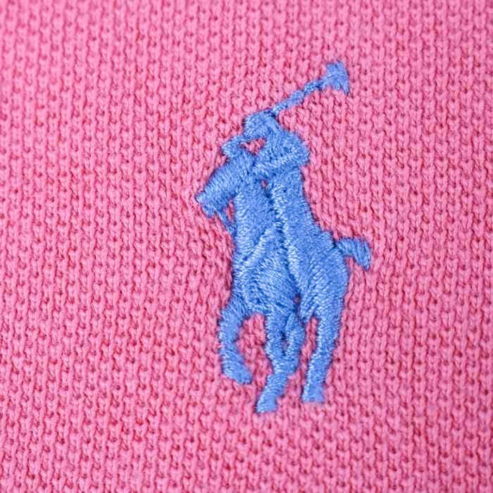 ポロ・ラルフローレン 半袖ポロシャツ 無地 ポニーロゴ トップス コットン 大きいサイズ メンズ XLサイズ ピンク POLO RALPH LAUREN_画像5