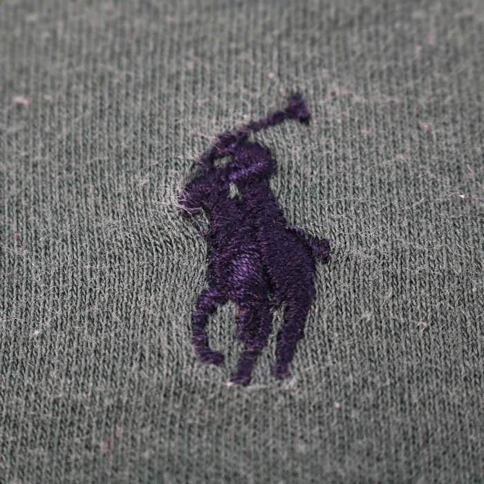 ポロバイラルフローレン 半袖ポロシャツ ポロマーク 無地 トップス コットン100% メンズ Lサイズ グリーン Polo by Ralph Lauren_画像5