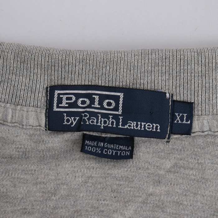 ポロバイラルフローレン 半袖ポロシャツ ポロマーク 無地 トップス 大きいサイズ コットン メンズ XLサイズ グレー Polo by Ralph Lauren_画像2